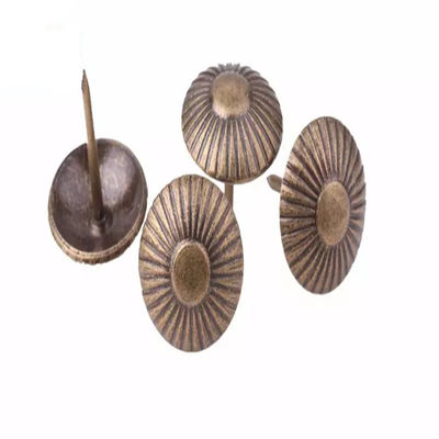 China Round Dome Decorative Upholstery Nails Red Copper / Bronze For Sofa supplier