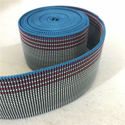 China 50mm Bluepolyester elastic webbing made by Chinese rubber good resilience supplier