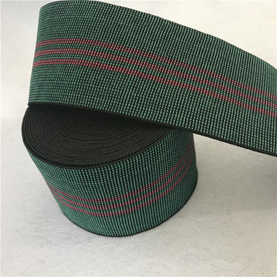 China 40% elongation high strength custom polyester webbing strap width 8cm green color supplier