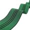 50mm Width PP Sofa Elastic Webbing Green Color With 3 Black Lines supplier