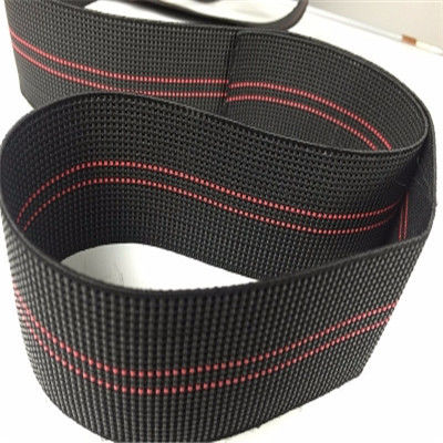 China Trendy Style Furniture Sofa Elastic Webbing 60%-70% Elongation High Strength supplier