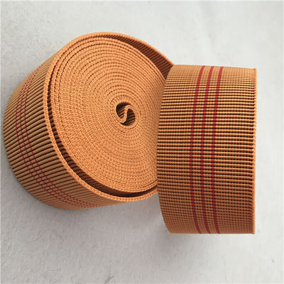 China 60mm Orange Color Outdoor Furniture Webbing Skid Resistant And User - Friendly supplier