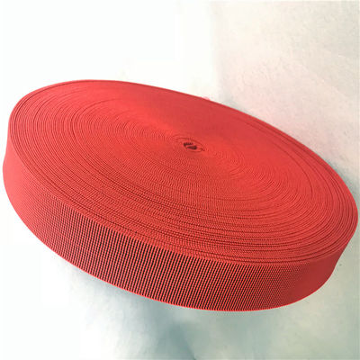 China Outdoor Furniture Cover Type Elastic Upholstery Webbing in red color supplier