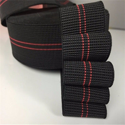 Trendy Style Furniture Sofa Elastic Webbing 60%-70% Elongation High Strength supplier