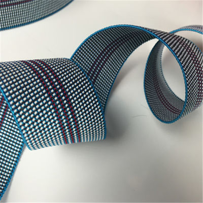 50mm Blue Sofa Elastic Webbing PE Chinese Rubber Yarn Material supplier