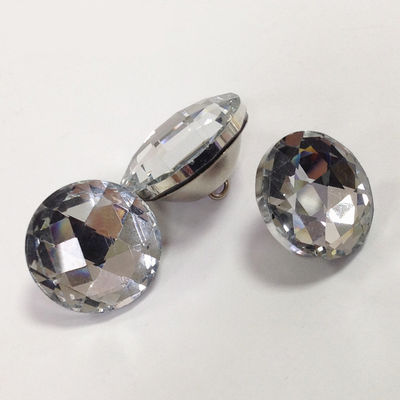 Glass Iron Crystal Rhinestone Buttons Combined Button Grid Shape For Sofa supplier