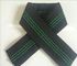 Indian Style Sofa Elastic Webbing 68g/M Black Color With 3 Green Lines supplier