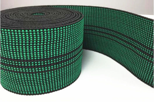 indoor sofa accessories green color elastic webbing belt width 2 inch supplier