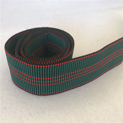 High Elasticity Webbing Straps For Lawn Chairs Blue With 5 Red Lines supplier