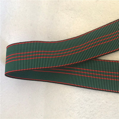20%-30% Stretch Outdoor Furniture Webbing Blue Color With 5 Red Lines supplier