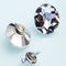Multi Style Various Size Crystal Rhinestone Buttons Transparent 25mm Diameter supplier