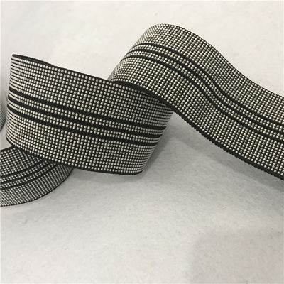 PP Sling 50mm Sofa Elastic Webbing 40%-50% Elongation White With Black Lines supplier