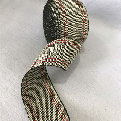 White Color Outdoor Furniture Webbing For Outdoor Chairs Anti - Wrinkle 9cm Width supplier