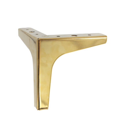 Y Shaped Golden Metal Sofa Legs 135mm Height Easy And Quick Fitting supplier