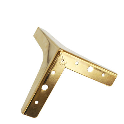 Y Shaped Golden Metal Sofa Legs 135mm Height Easy And Quick Fitting supplier