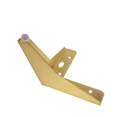 Y Shaped Golden Metal Sofa Legs 135mm Height Easy And Quick Fitting supplier