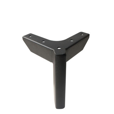 Iron Finishing Metal Sofa Legs Black Color Modern And Smooth Design supplier