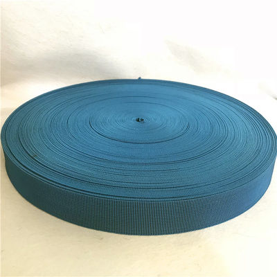 Blue Color Lawn Chair Webbing 40mm Width Eco - Friendly High Tenacity supplier