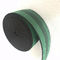 Width 50mm Green Elastic Webbing with 4 black lines PE webbing supplier