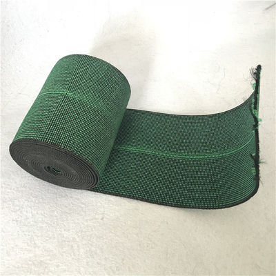 Europe stlye High Tenacity Elastic Webbing Green Color Width 12cm For Sofa supplier