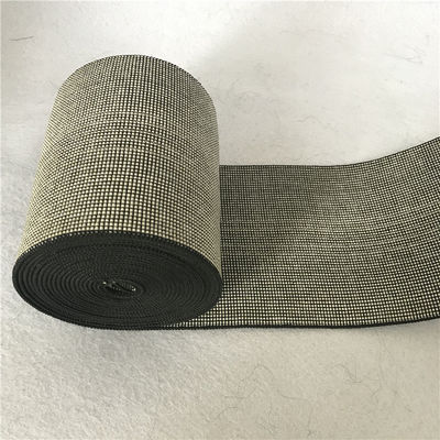 New design 12cm width strong elastic Webbing  Strap color grey for home furniture supplier