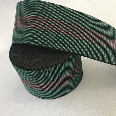 40% elongation high strength custom polyester webbing strap width 8cm green color supplier