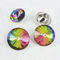 Colorful Shiny Crystal Rhinestone Buttons Iron Material For KTV Sofa supplier