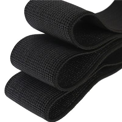 2 Inch Sofa Elastic Webbing / Black Color Furniture Seat Webbing supplier