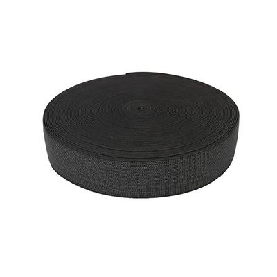 2 Inch Sofa Elastic Webbing / Black Color Furniture Seat Webbing supplier