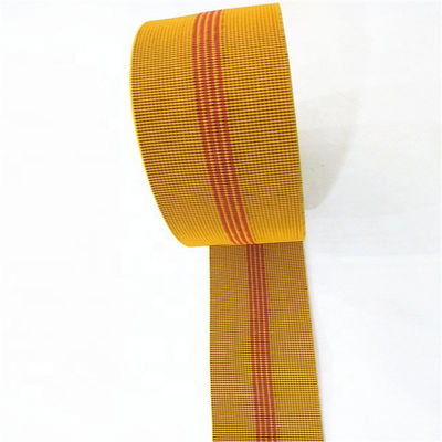 70mm Yellow Color Elasticated Upholstery Webbing For Sofa Chair 20%-30% Elongation supplier