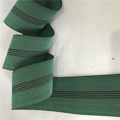 Durable Synthetic Rubber Elastic Webbing For Sofa In Green Color 6cm 460B# supplier