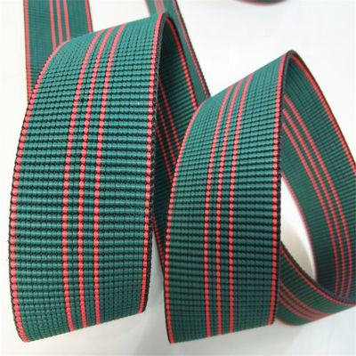 5cm Weaving Technics Malaysian Rubber Polypropylene Webbing / Elastic Sofa Webbing Straps supplier