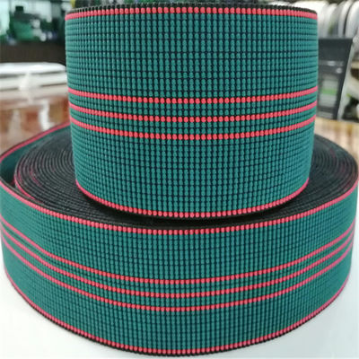 5cm Weaving Technics Malaysian Rubber Polypropylene Webbing / Elastic Sofa Webbing Straps supplier